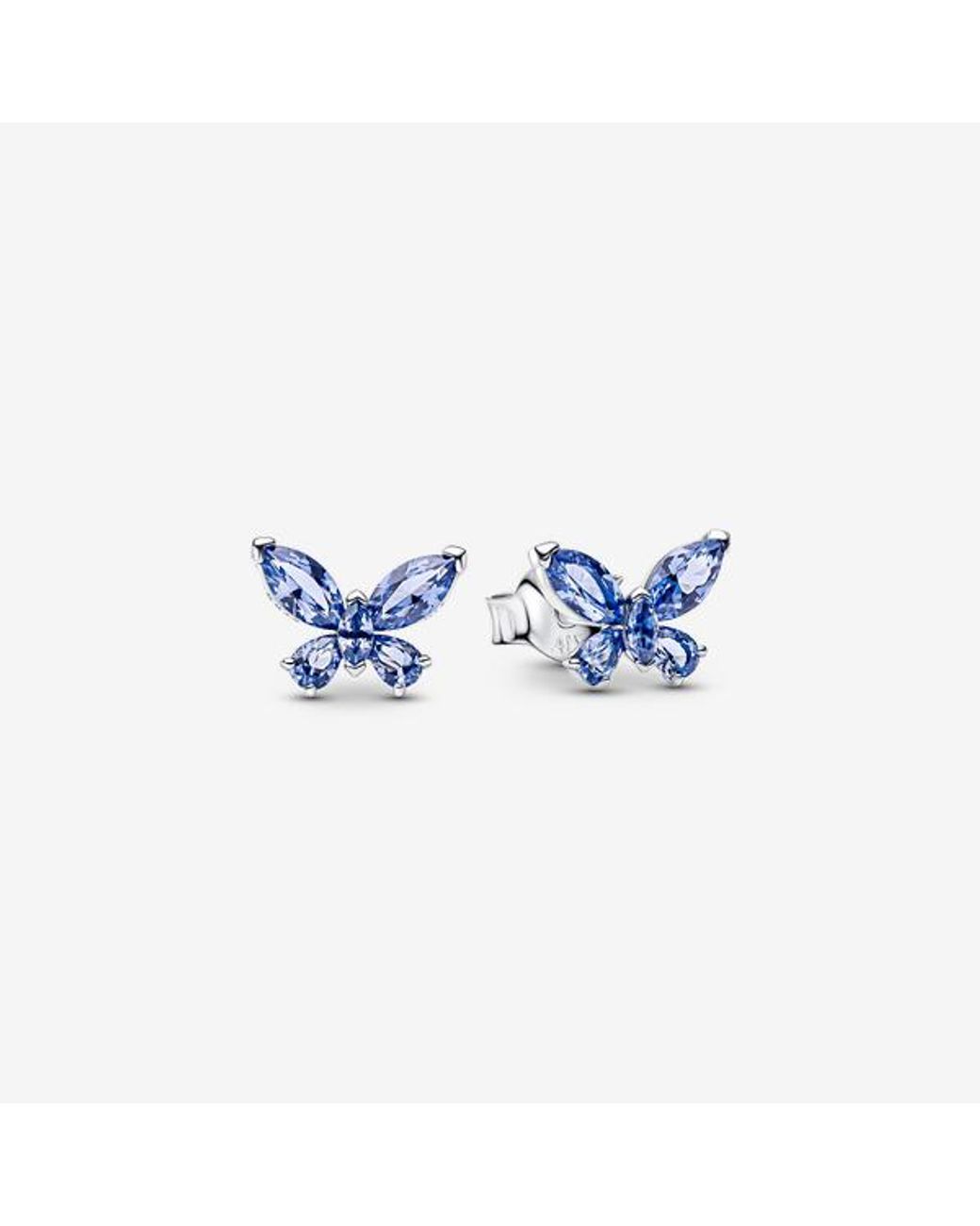 Pandora Blue Butterfly Stud Earrings