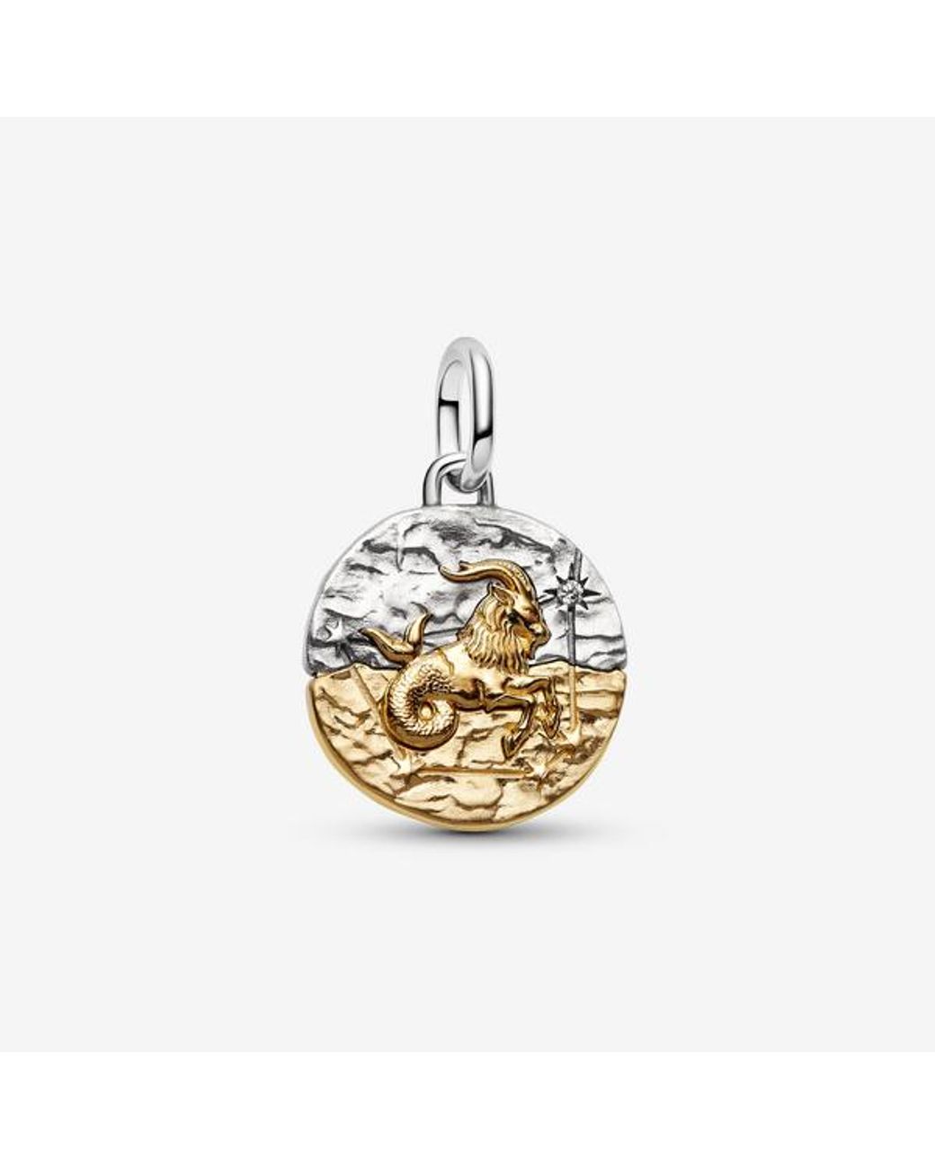 Pandora Metallic Capricorn Zodiac Medallion Charm