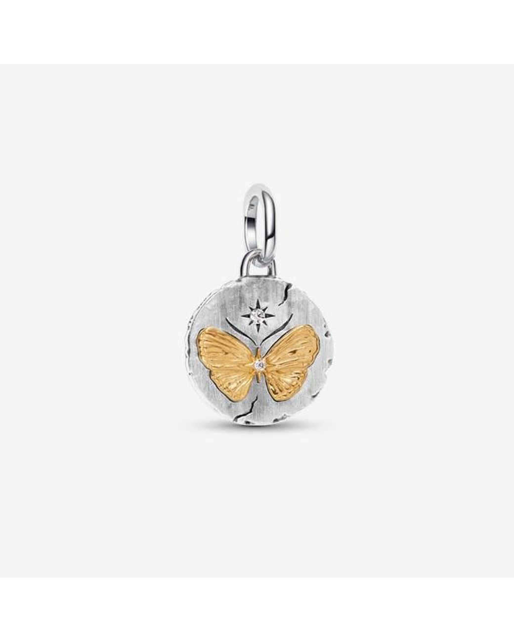 Pandora Metallic Butterfly Medallion Charm