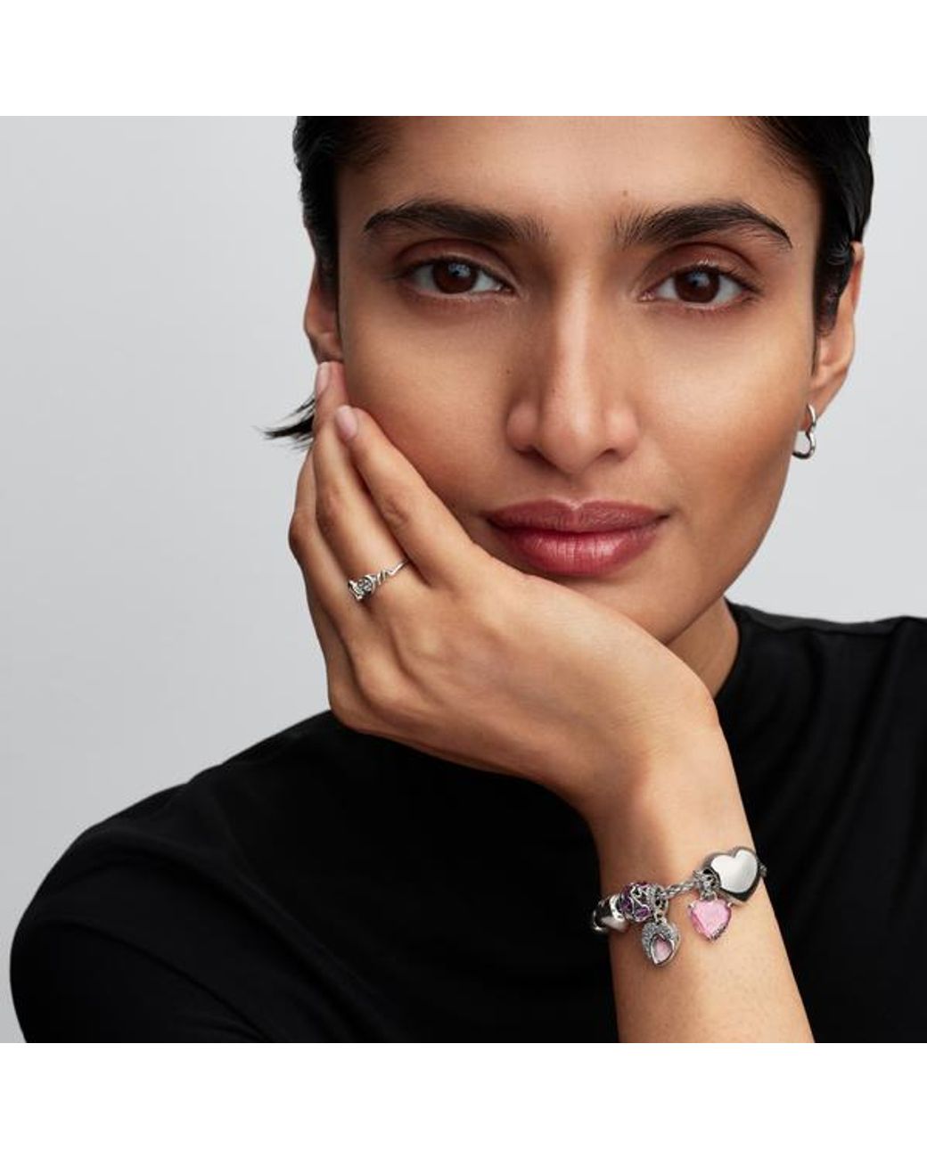 Pandora Pink I Love You Mom Dangle Charm