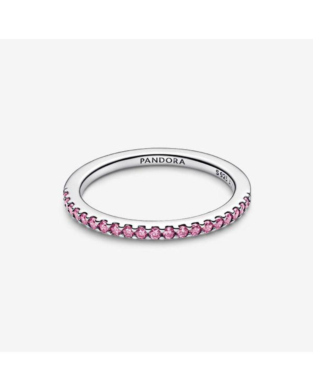 Pandora Pink Sparkling Band Ring