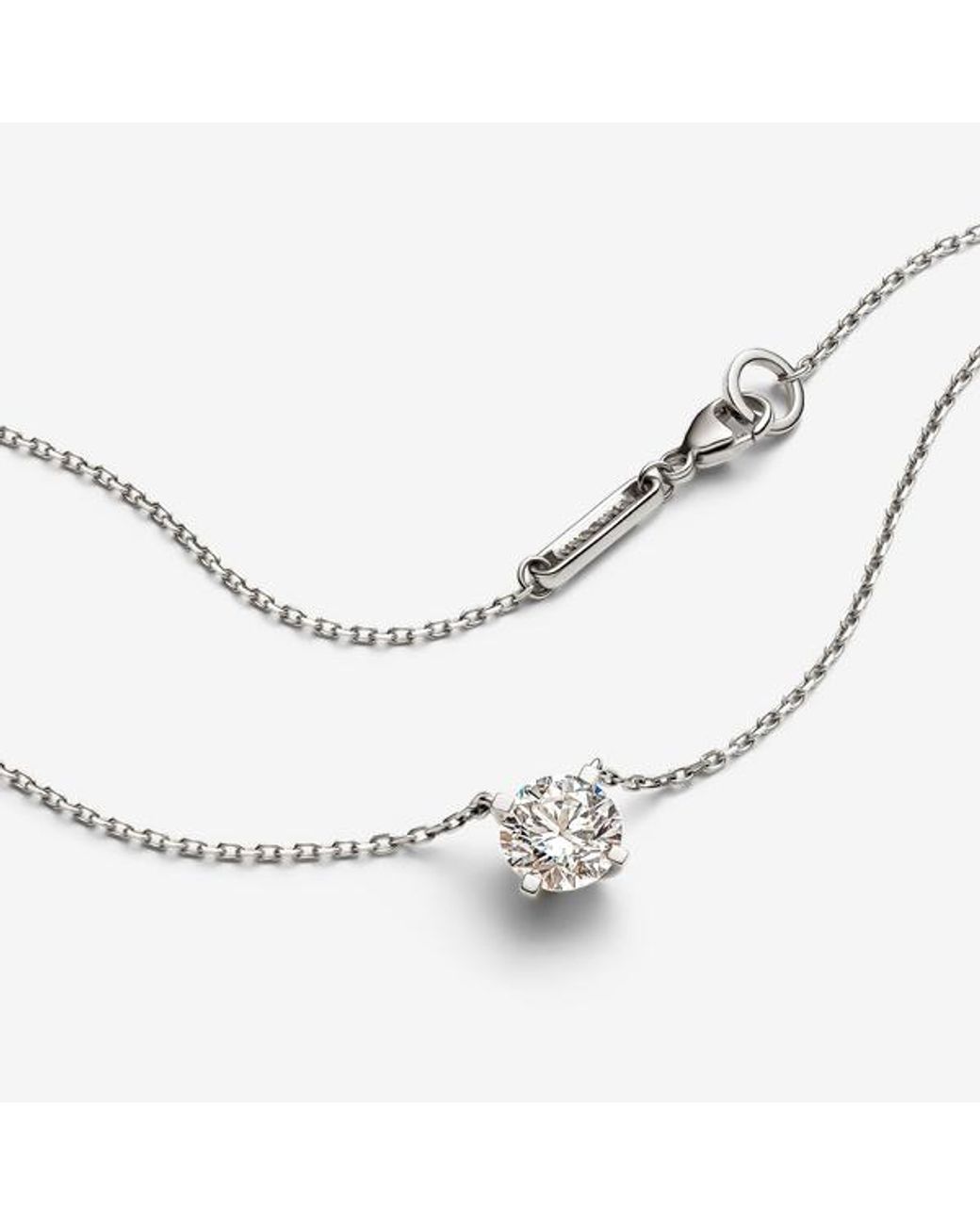 Pandora Metallic Era 14K Lab-Grown Diamond Pendant Necklace