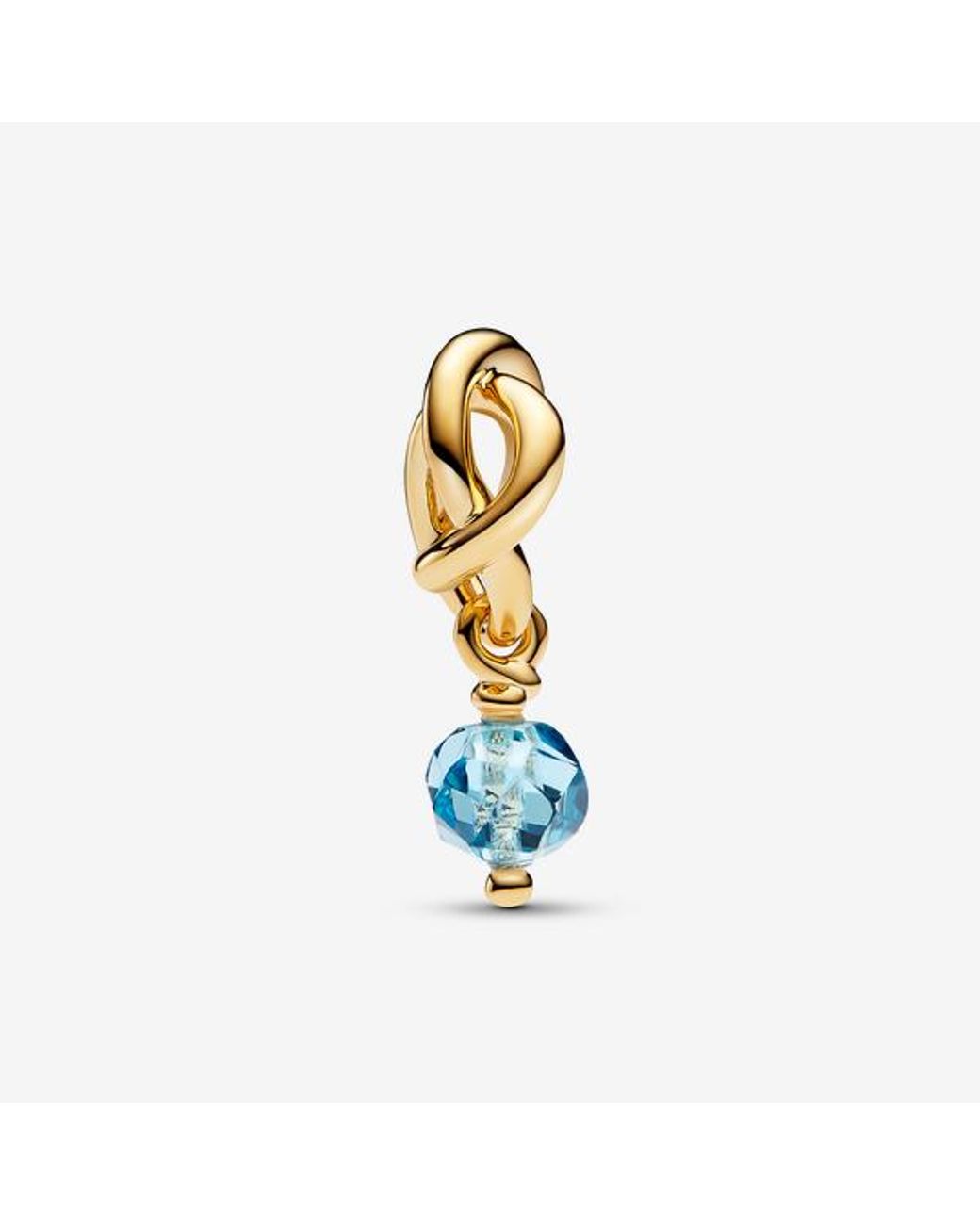 Pandora Blue March Birthstone Eternity Circle Dangle Charm
