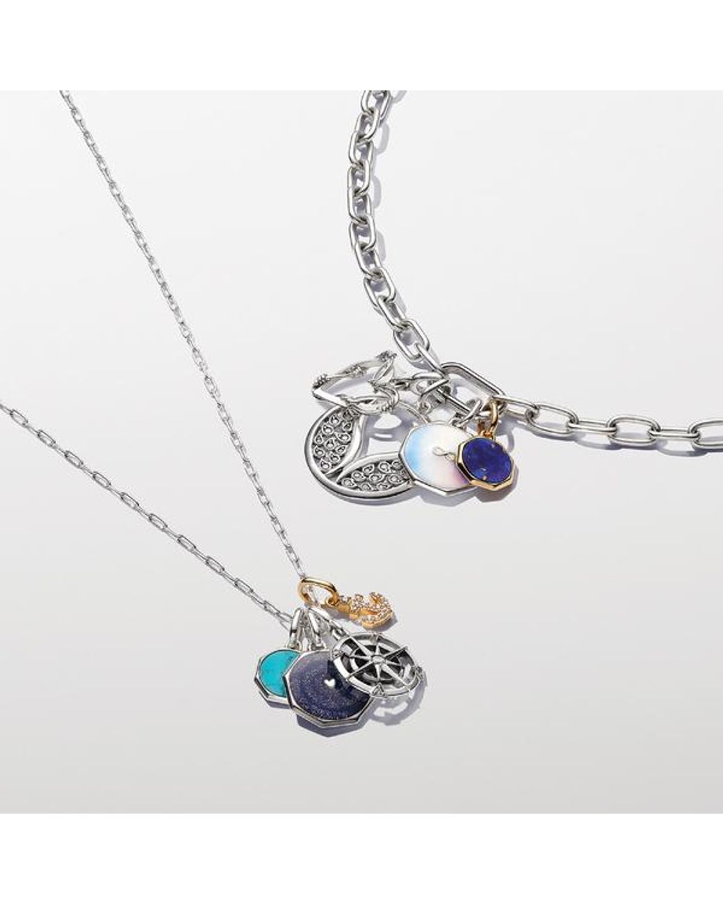 Pandora Blue Engravable Mini Medallion Charm