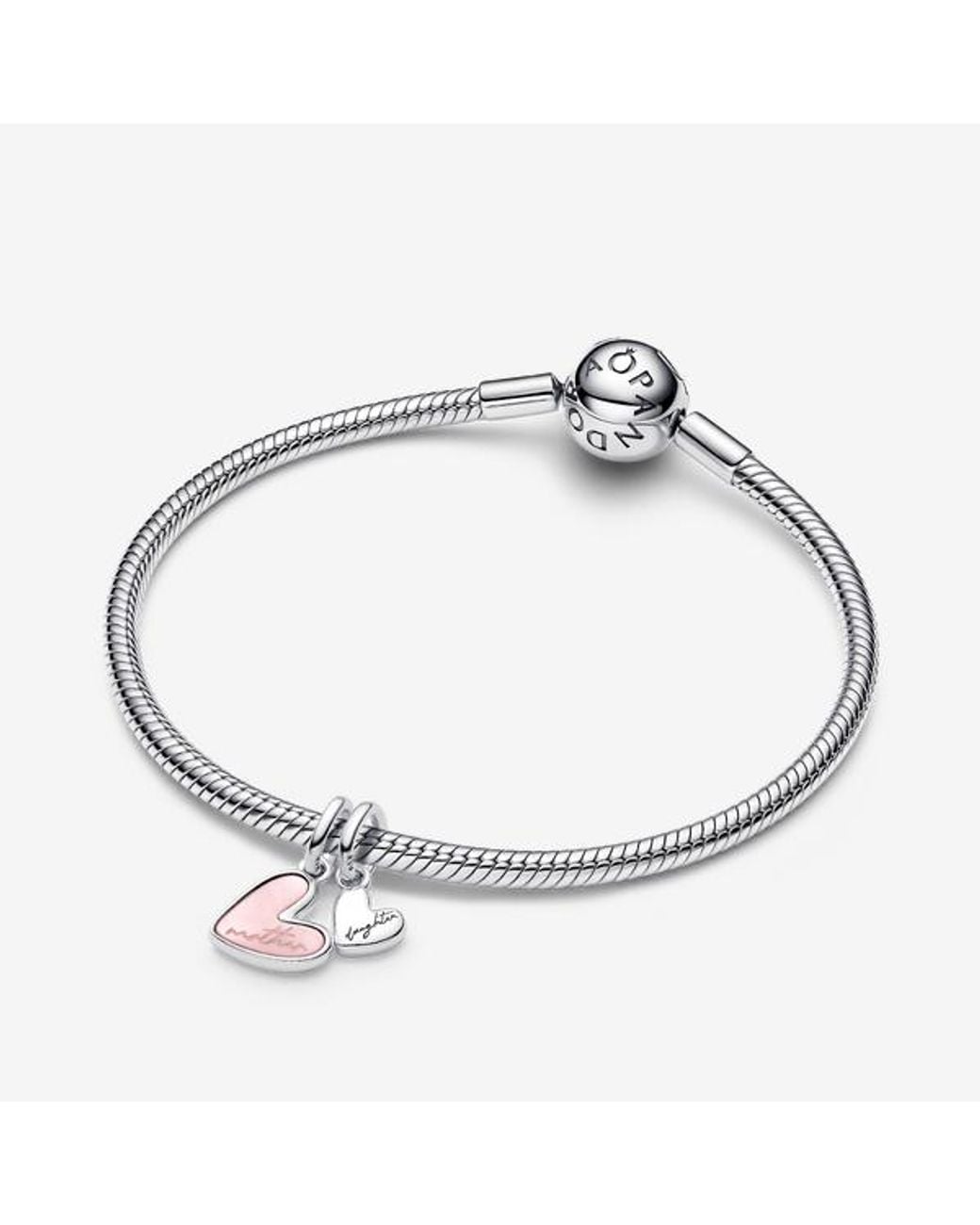 Pandora Pink Splittable Mother & Daughter Dangle Charm