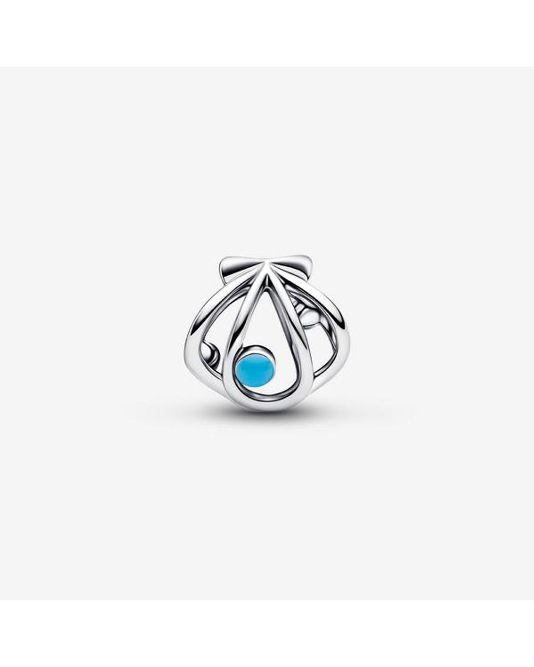 Pandora Blue Openwork Shell Charm