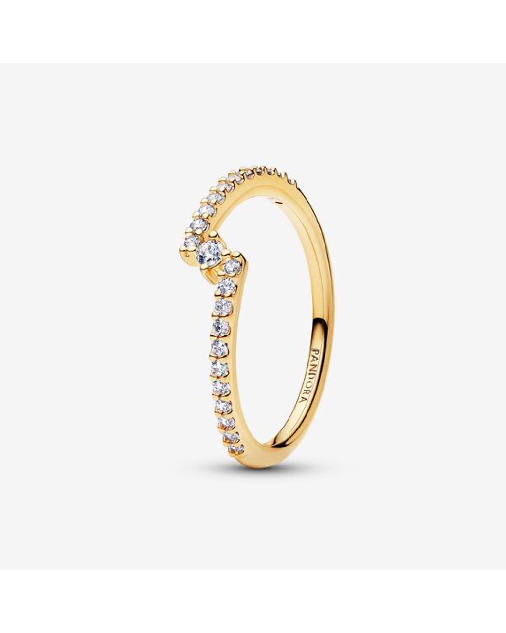 Pandora Metallic Sparkling Split Pavé Ring