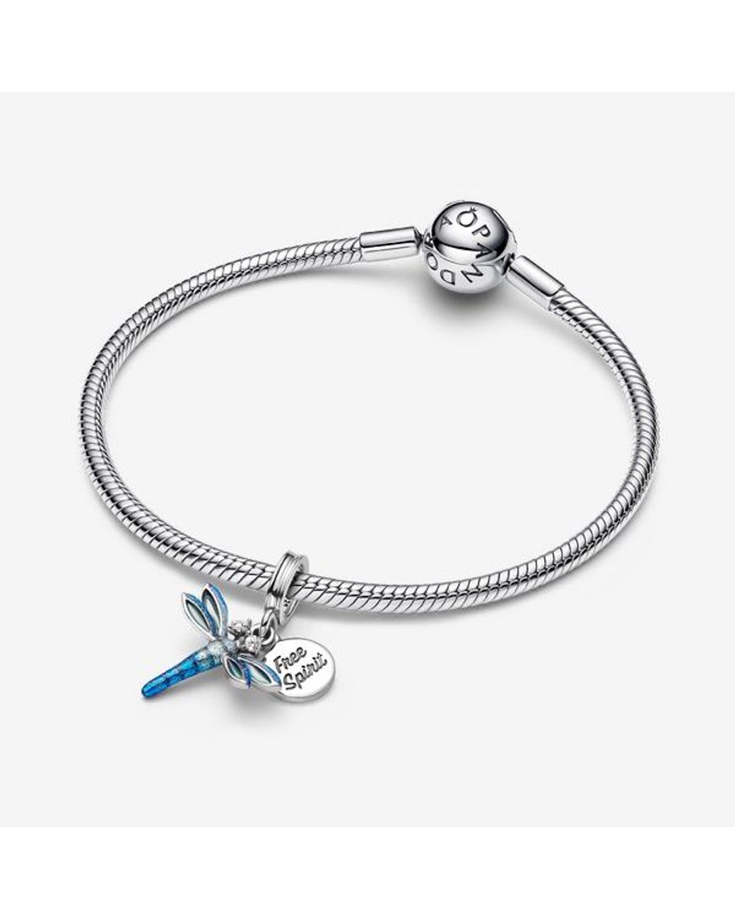 Pandora Blue Dragonfly Double Dangle Charm