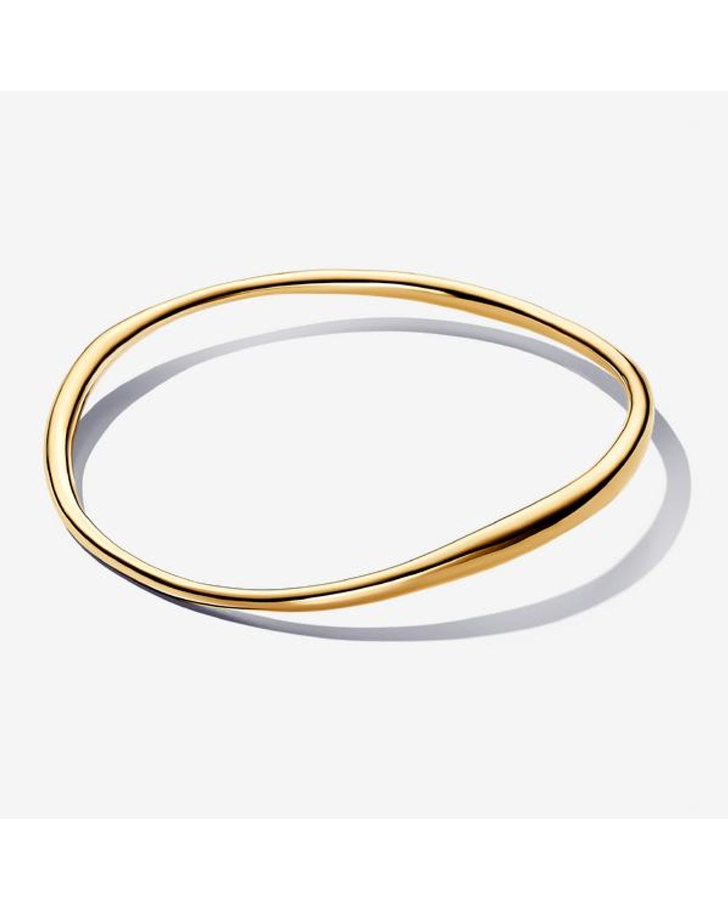 Pandora White Organically Shaped Bangle