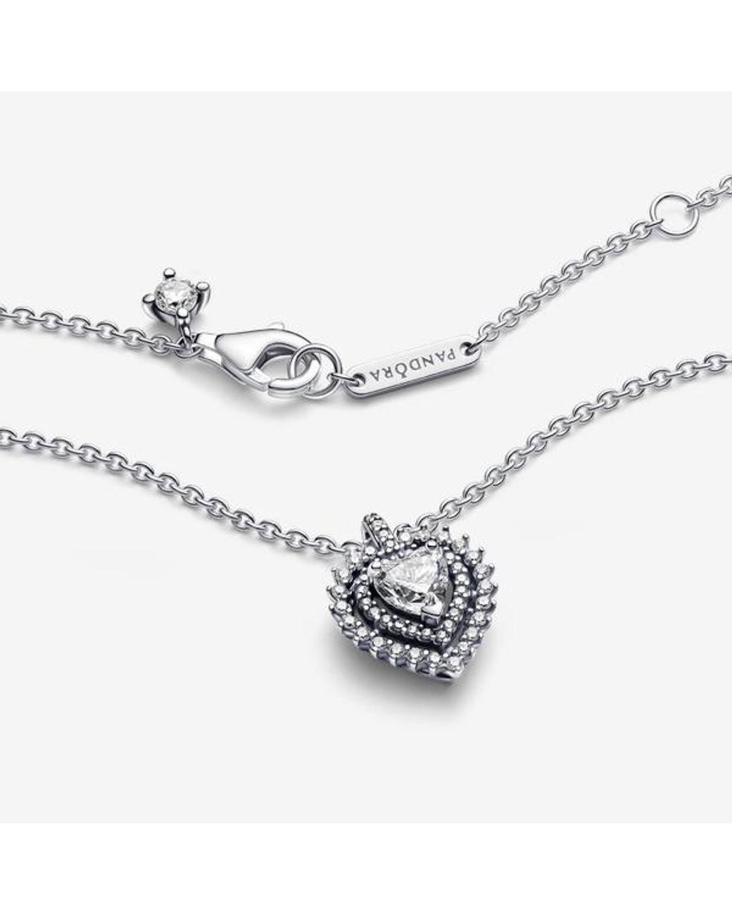 Pandora Metallic Timeless 393099c01-45 Heart Necklace