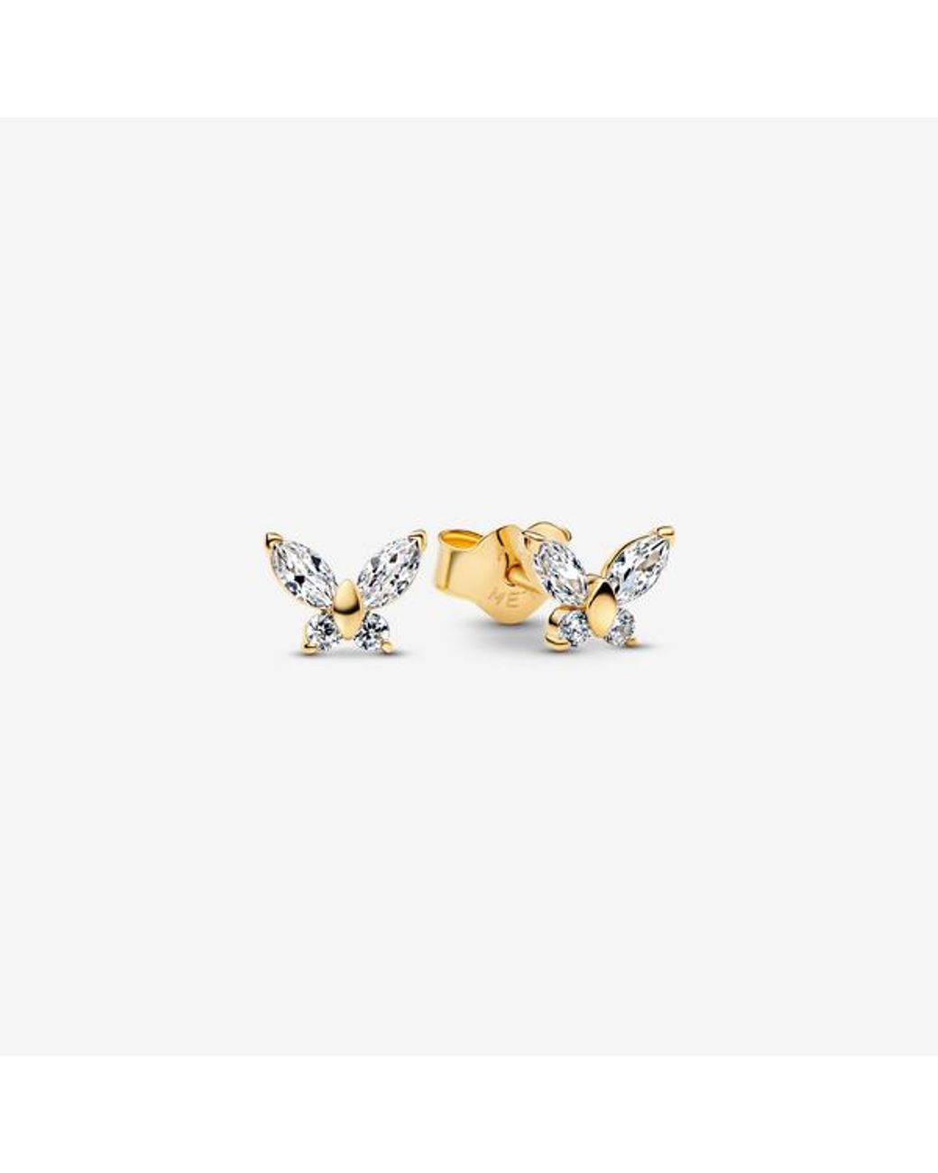 Pandora Metallic Butterfly Stud Earrings