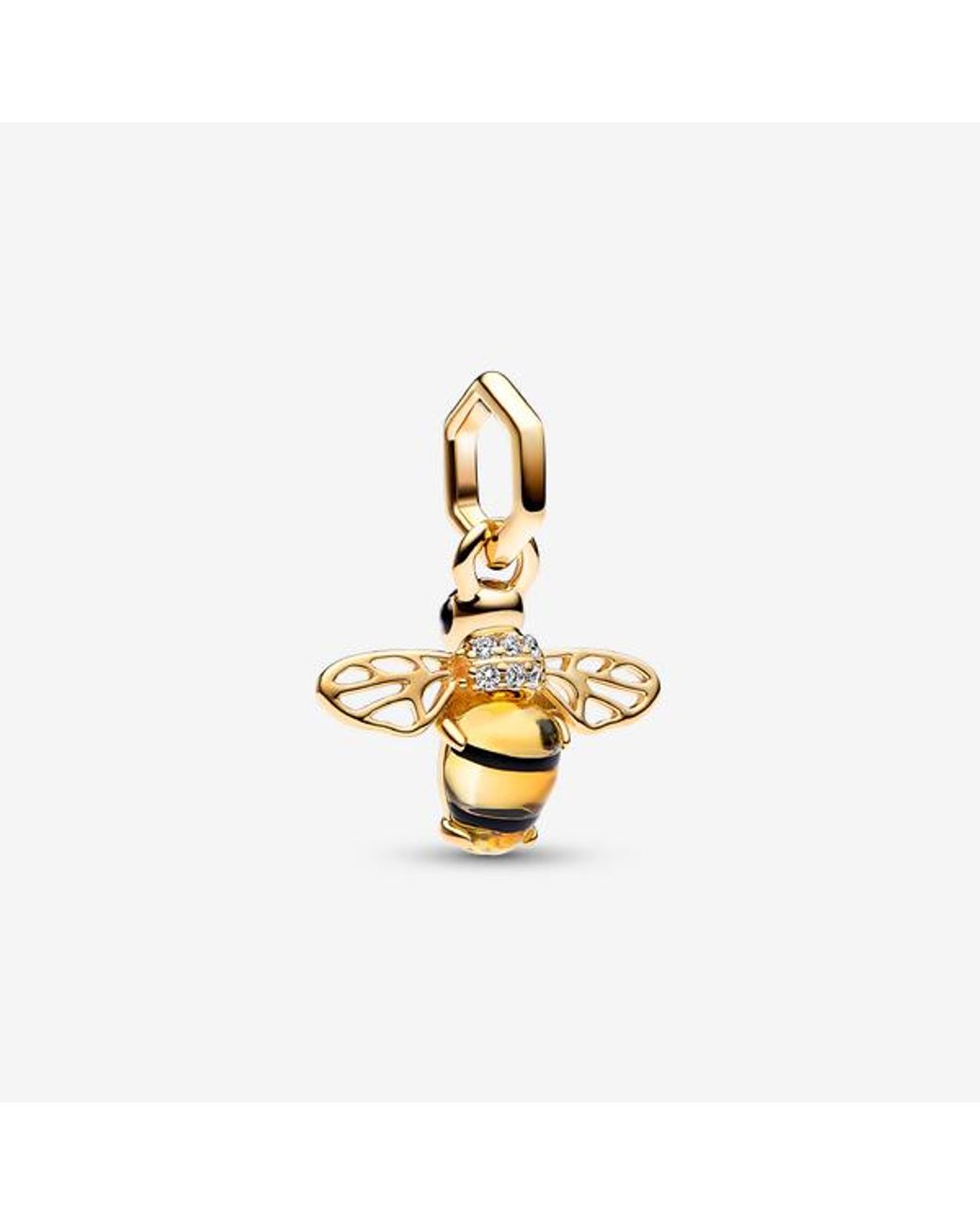Pandora Metallic Sparkling Bee Dangle Charm