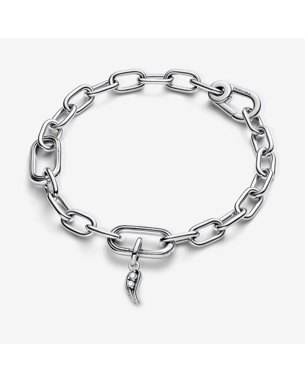 Pandora Metallic Me Sparkling Angel Wing Mini Dangle Charm