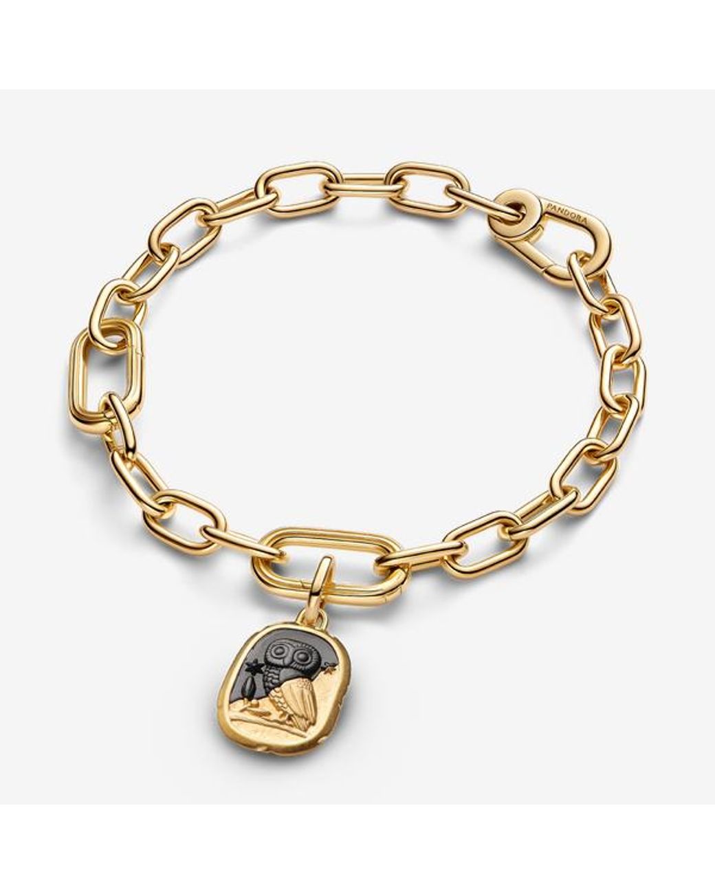 Pandora Metallic Owl Medallion Charm
