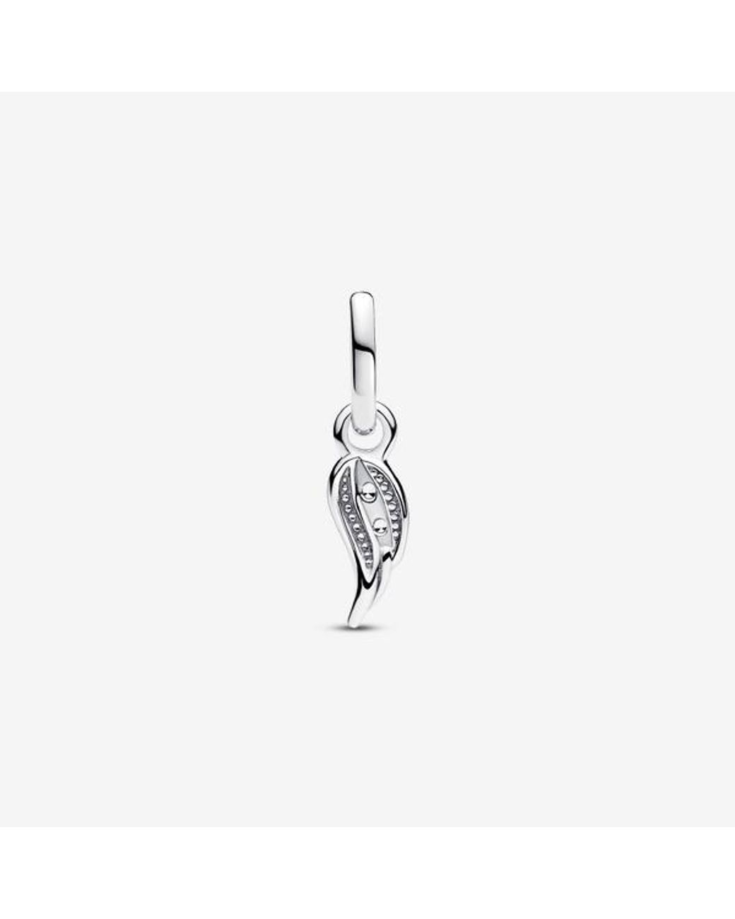 Pandora Metallic Me Sparkling Angel Wing Mini Dangle Charm