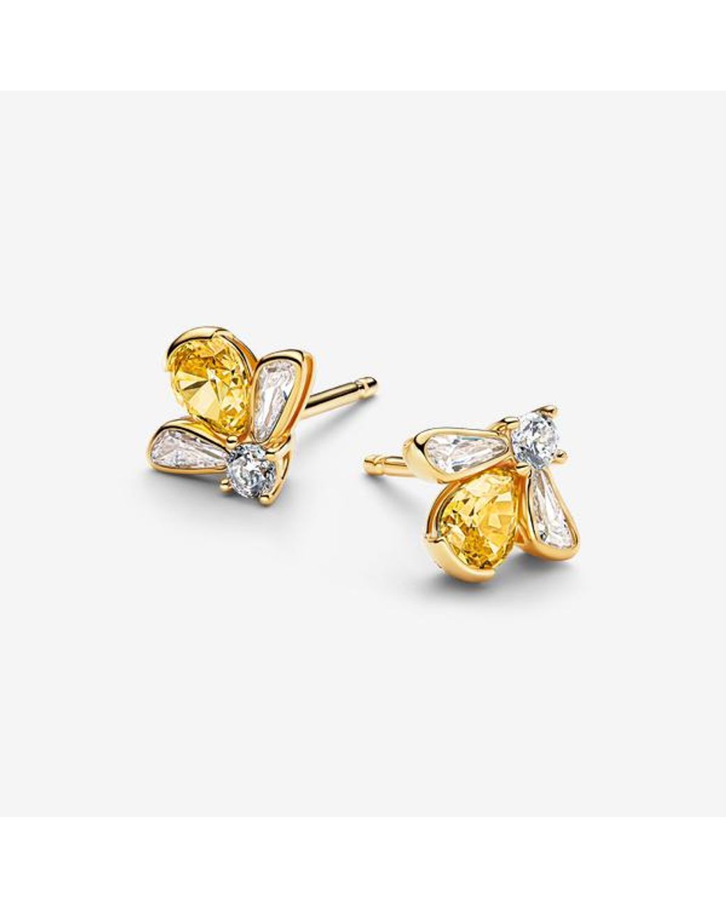 Pandora Metallic Honey Bee Stud Earrings