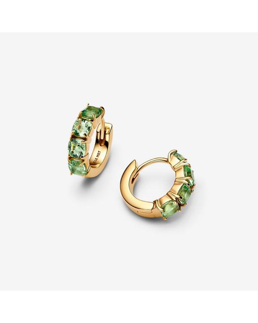Pandora White Hoop Earrings