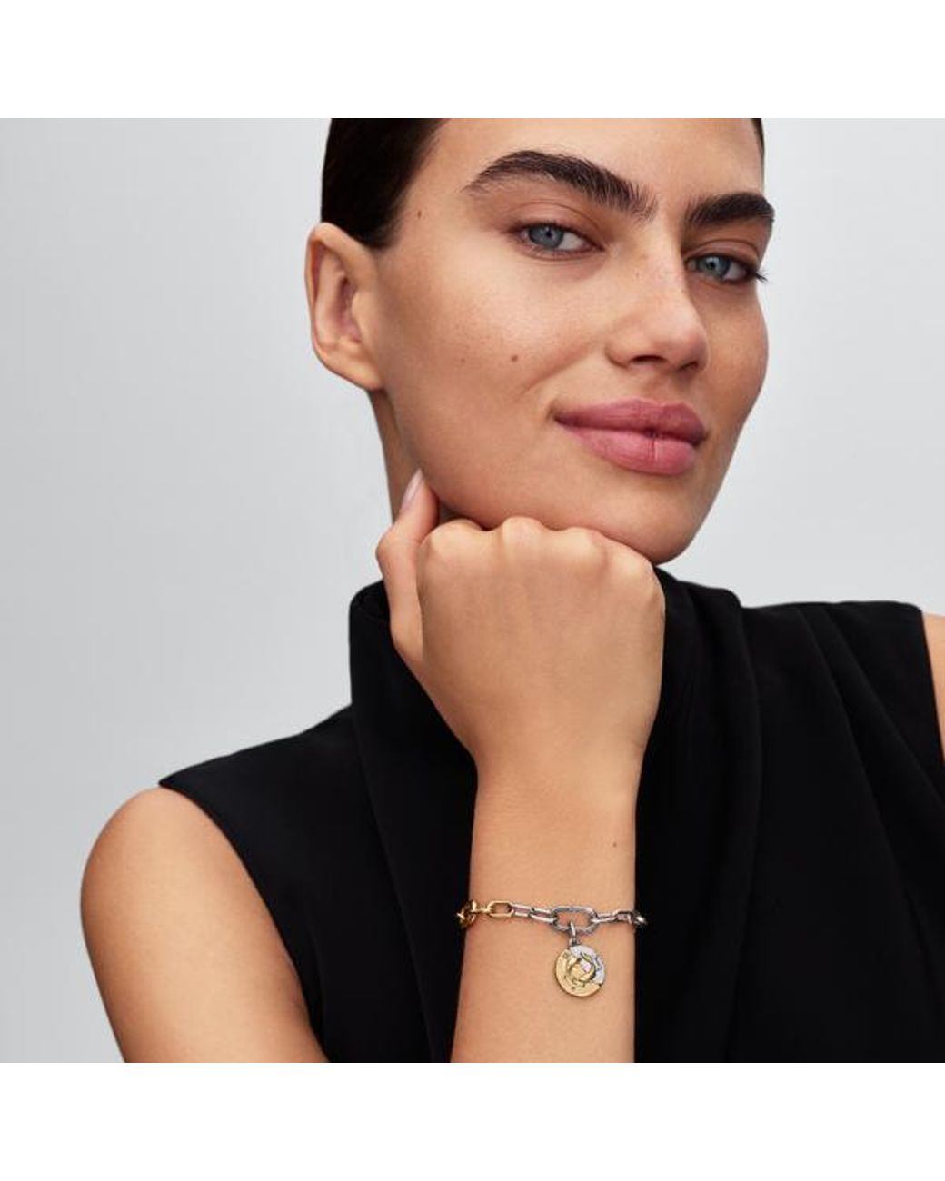 Pandora Metallic Link Chain Bracelet