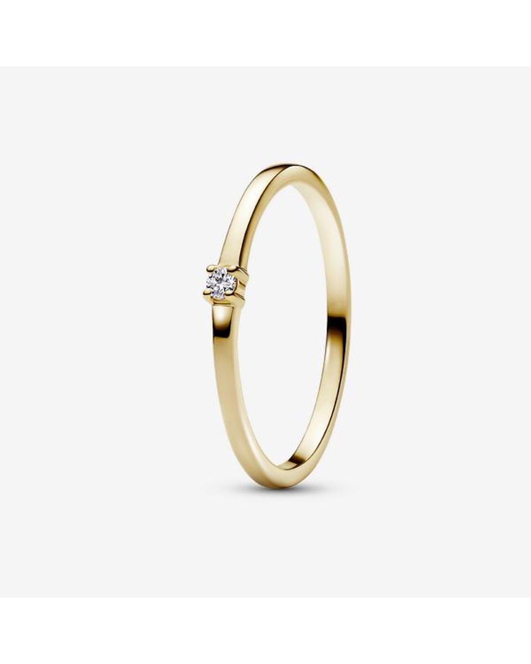 Pandora Metallic Era 14K Lab-Grown Diamond Single Stone Ring