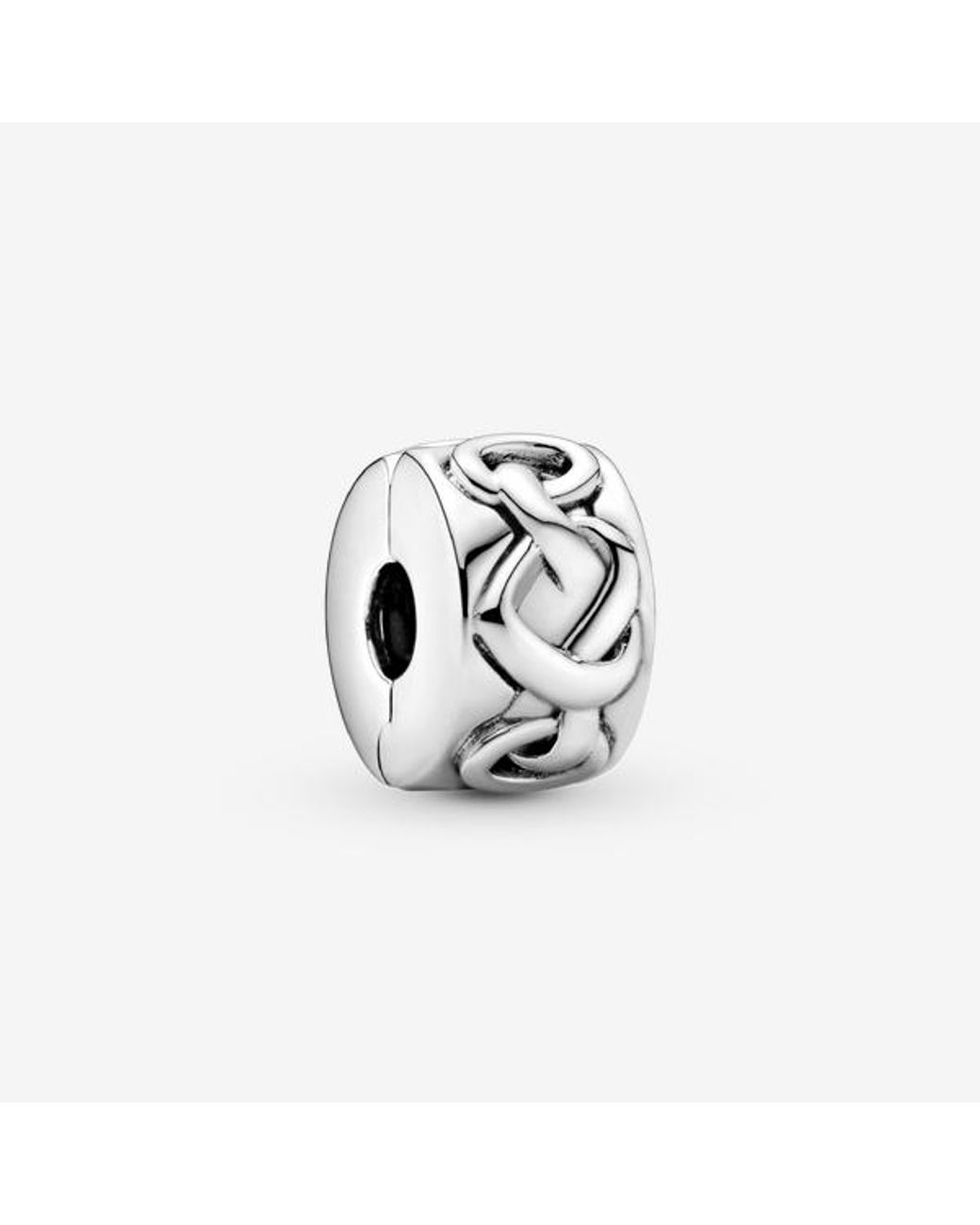 Pandora Multicolor Knotted Hearts Clip Charm