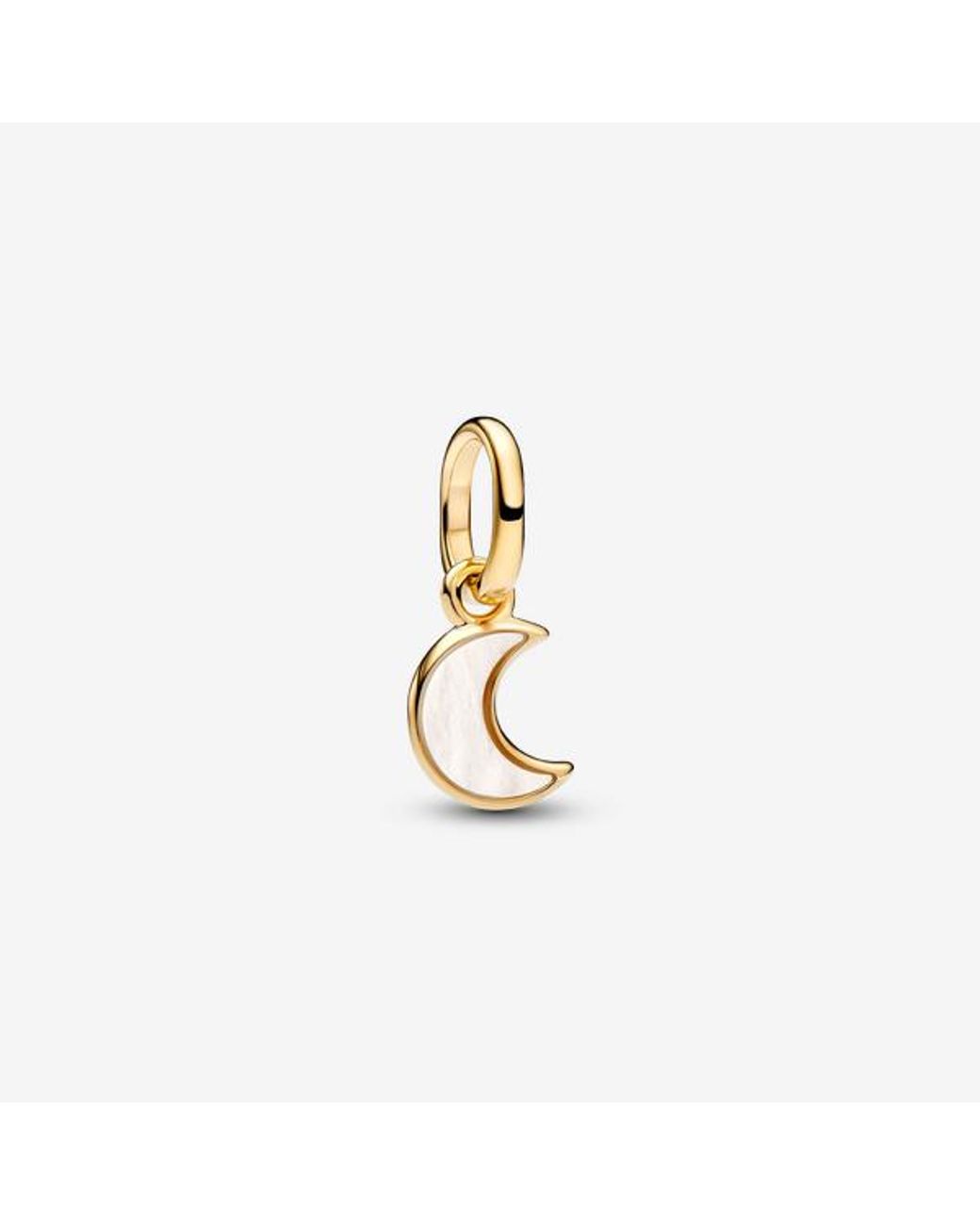 Pandora Metallic Crescent Moon Mini Dangle Charm