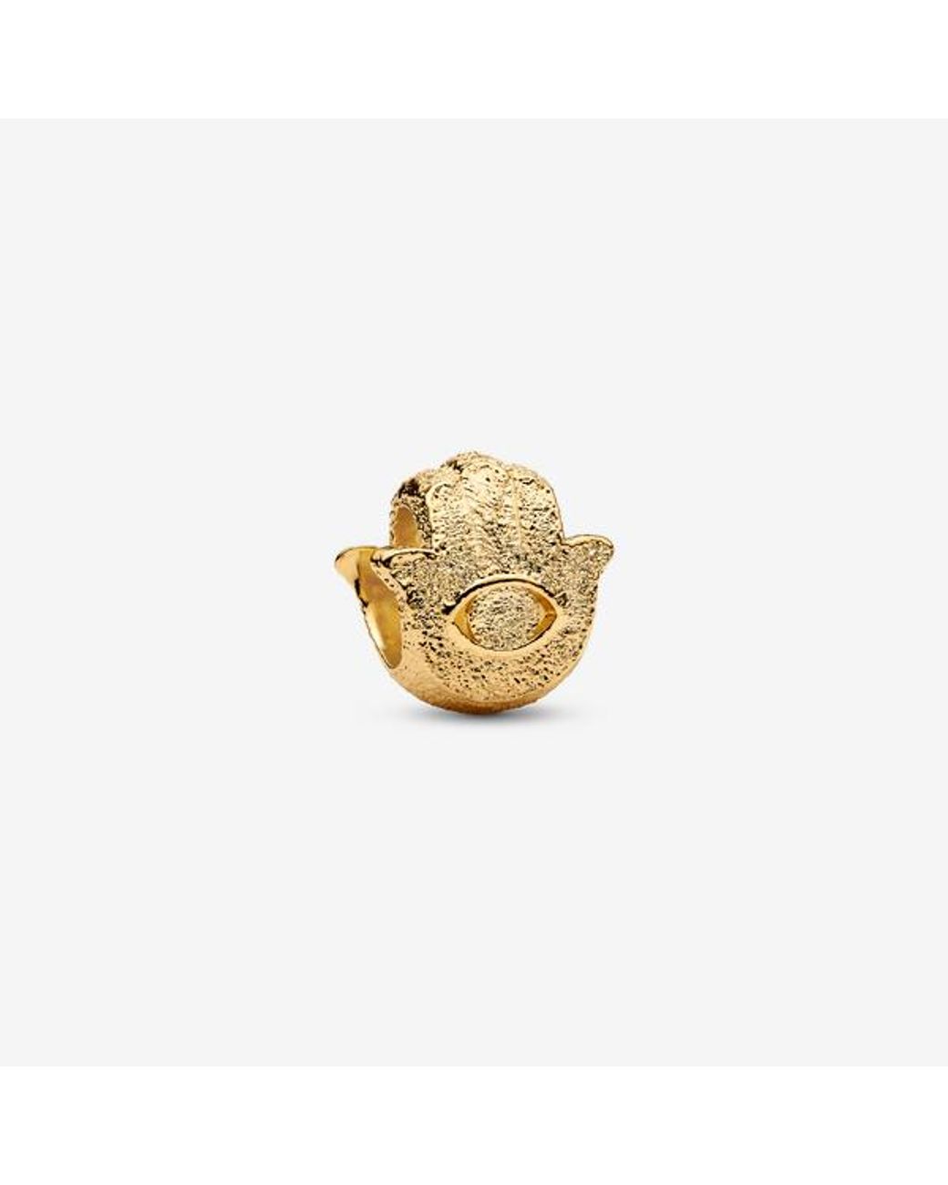 Pandora Metallic Textured Hamsa Hand Mini Charm
