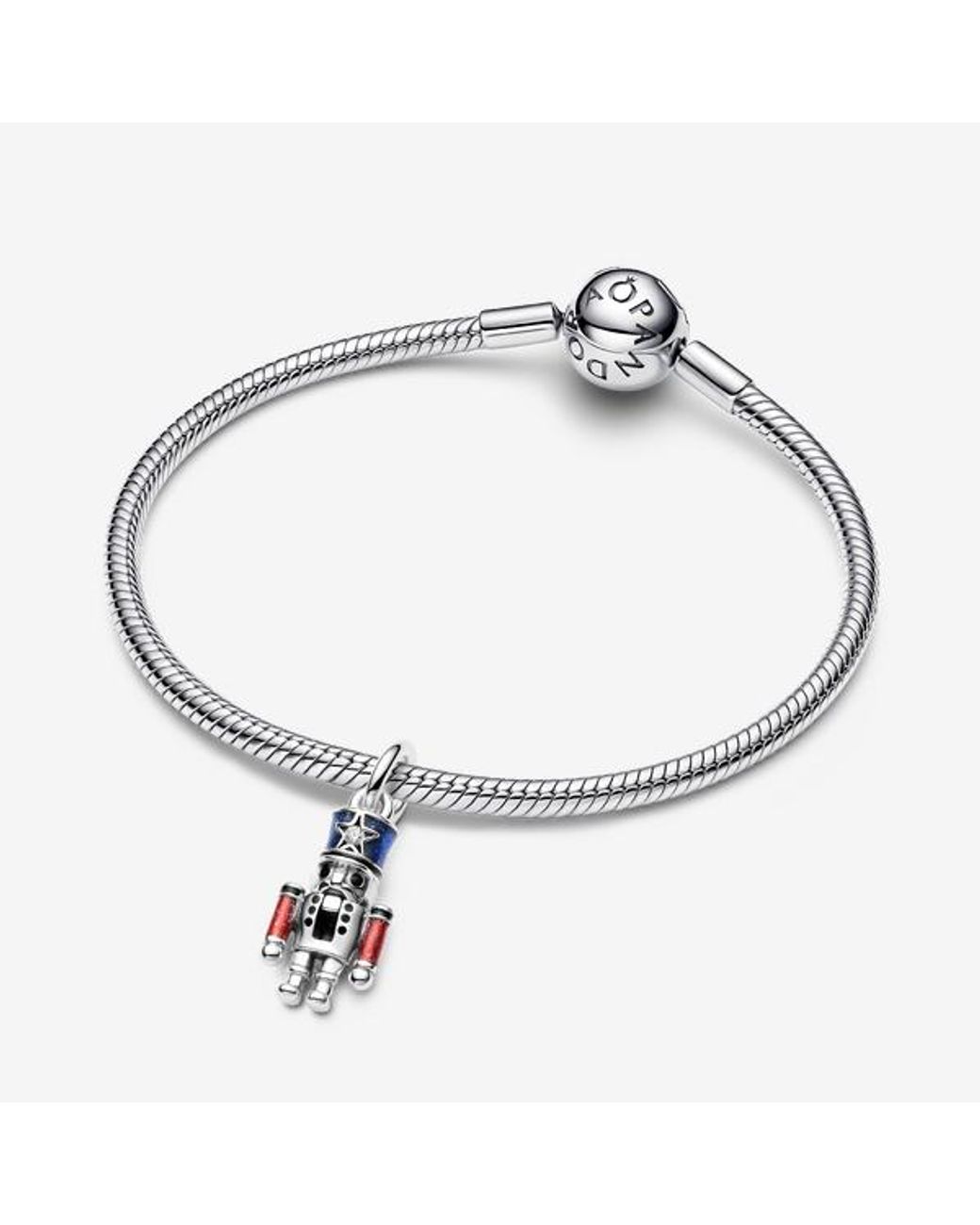 Pandora White Moveable Nutcracker Dangle Charm