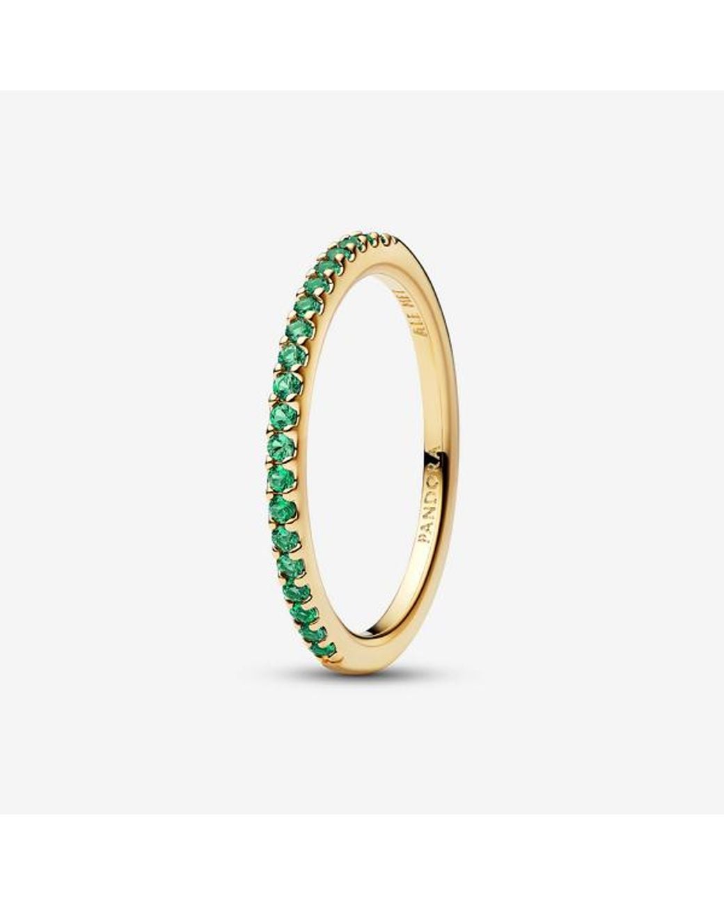 Pandora Metallic Sparkling Half-Eternity Band Ring