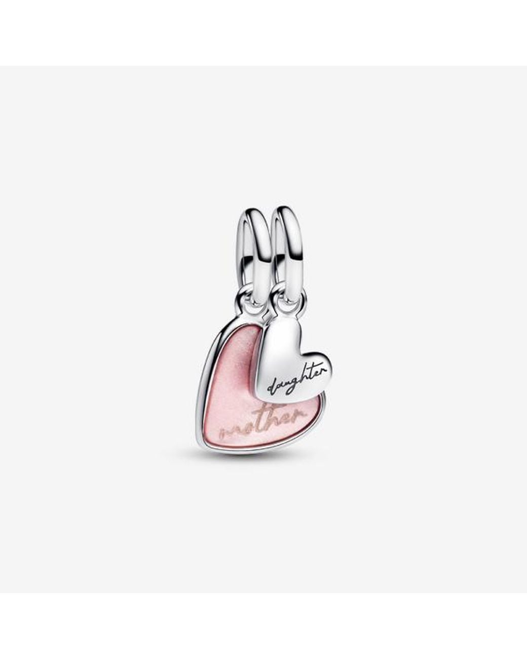 Pandora Pink Splittable Mother & Daughter Dangle Charm
