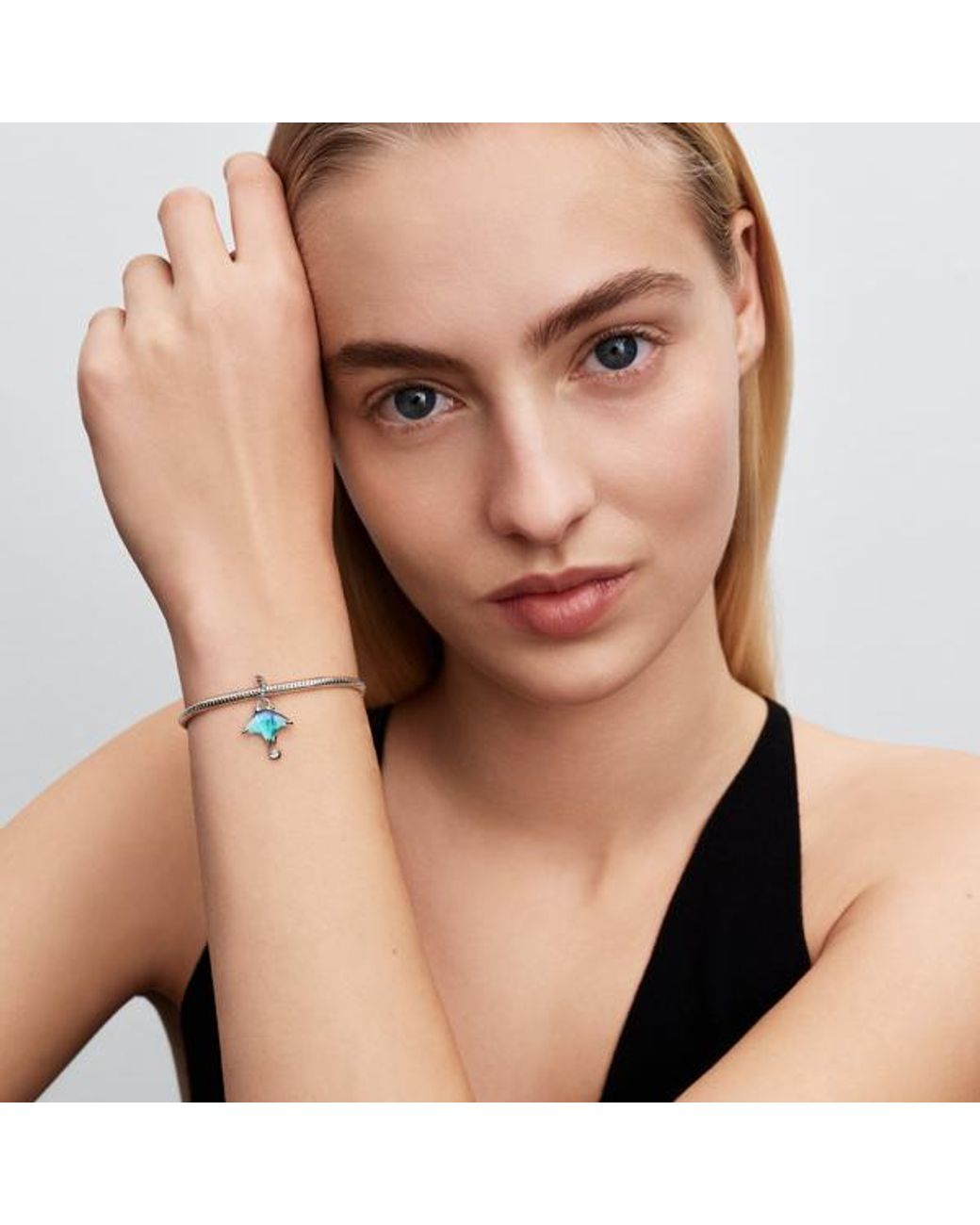 Pandora Blue Manta Ray Dangle Charm
