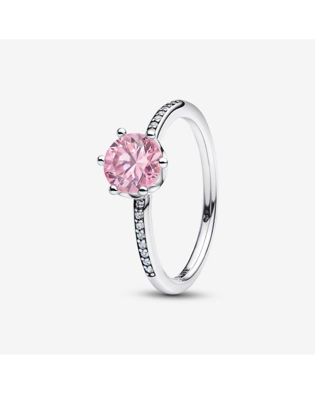Pandora Pink Sparkling Crown Ring