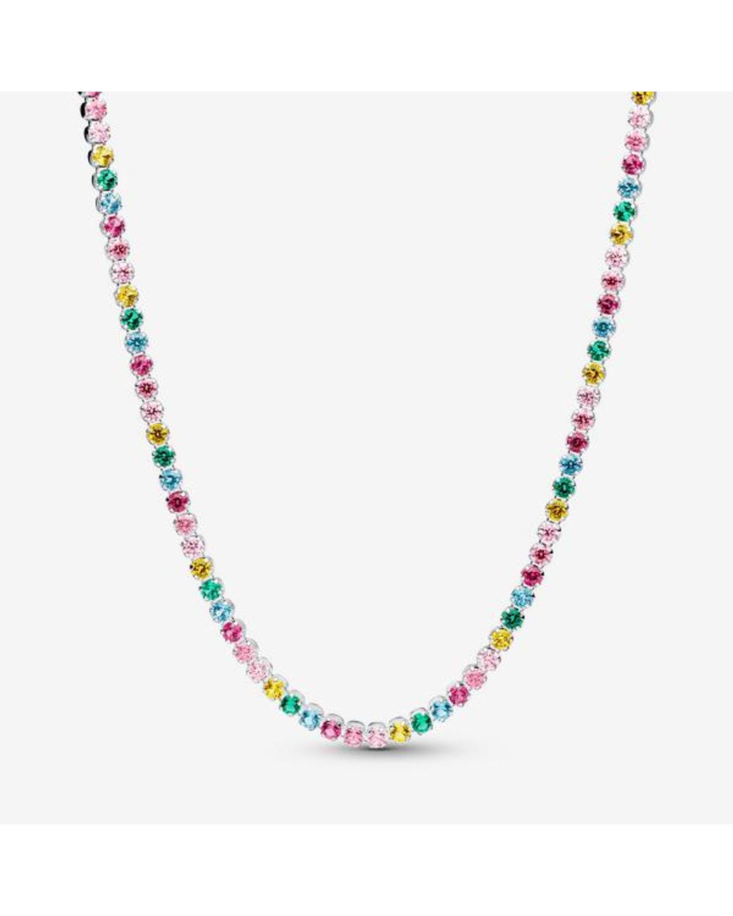 Pandora Metallic Tennis Necklace
