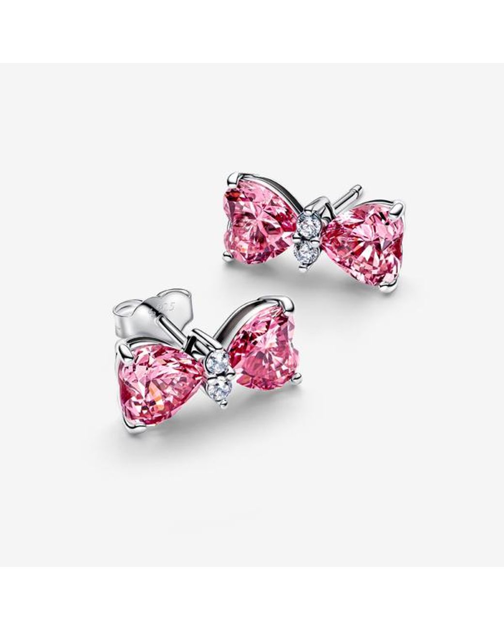 Pandora Pink Bow Stud Earrings