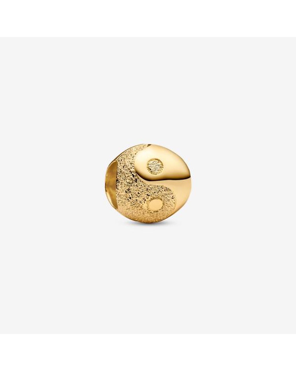 Pandora Metallic Textured Yin And Yang Mini Charm