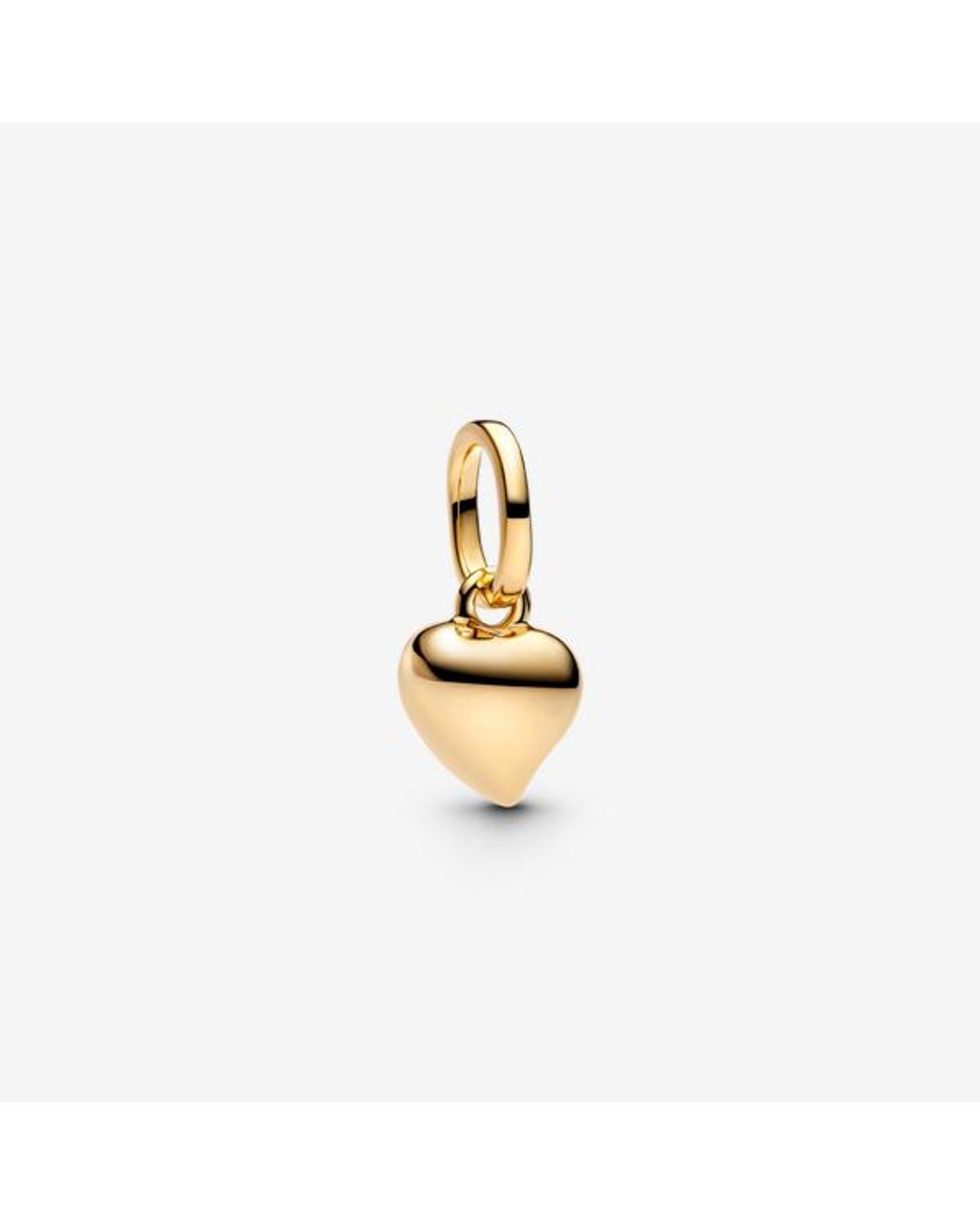 Pandora Metallic Heart Mini Dangle Charm