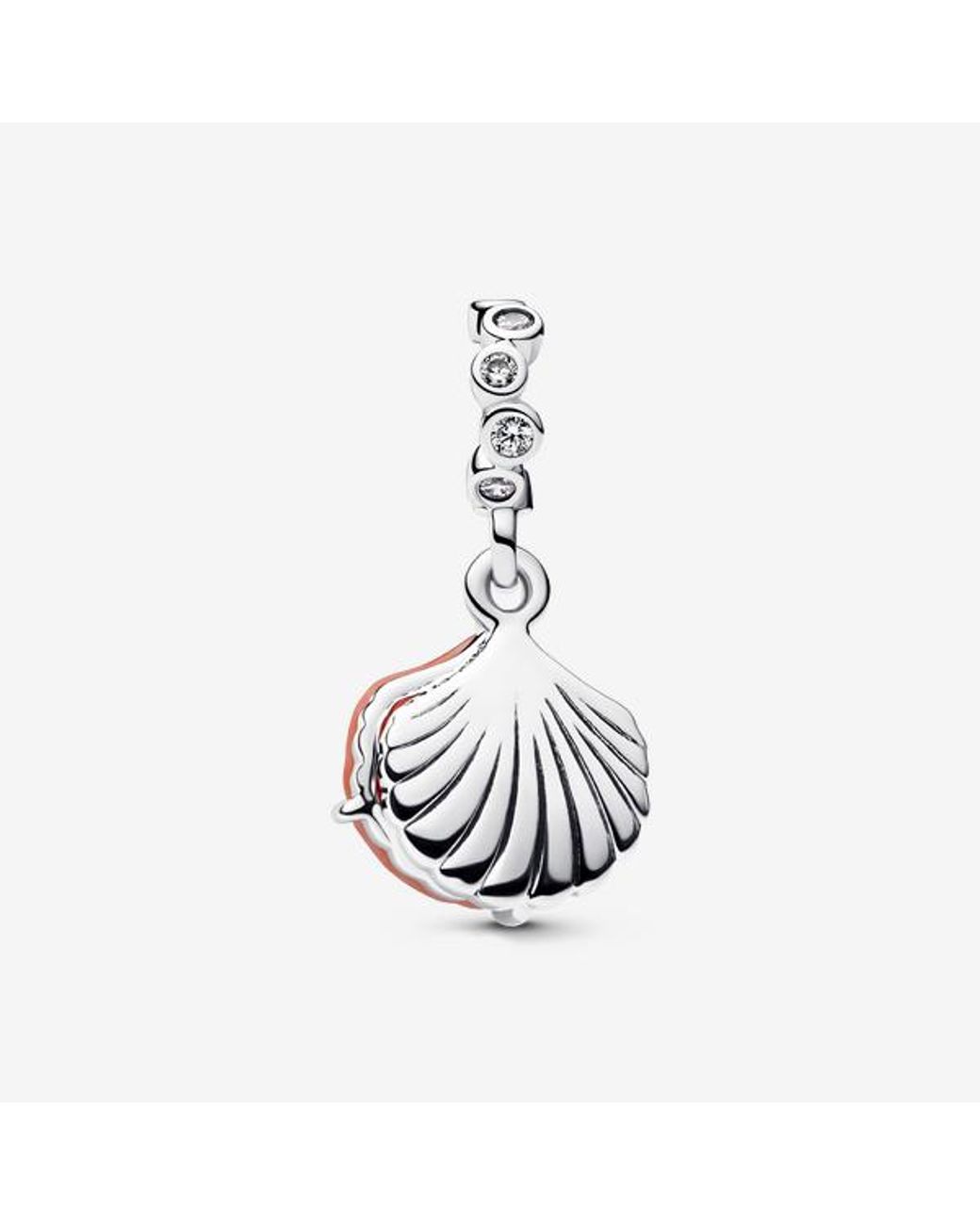 Pandora Pink Coral-Coloured Shell Double Dangle Charm