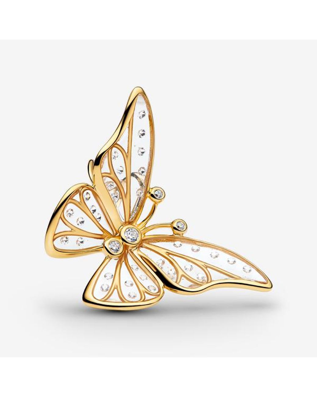 Pandora Metallic Oversized Butterfly Openwork Charm
