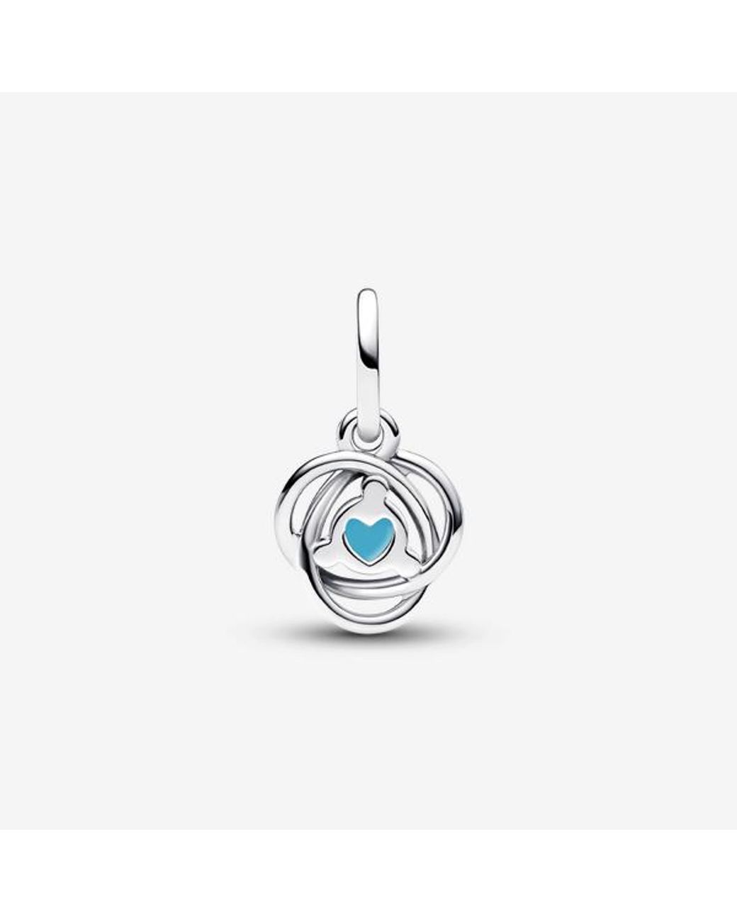 Pandora Blue December Birthstone Eternity Circle Dangle Charm