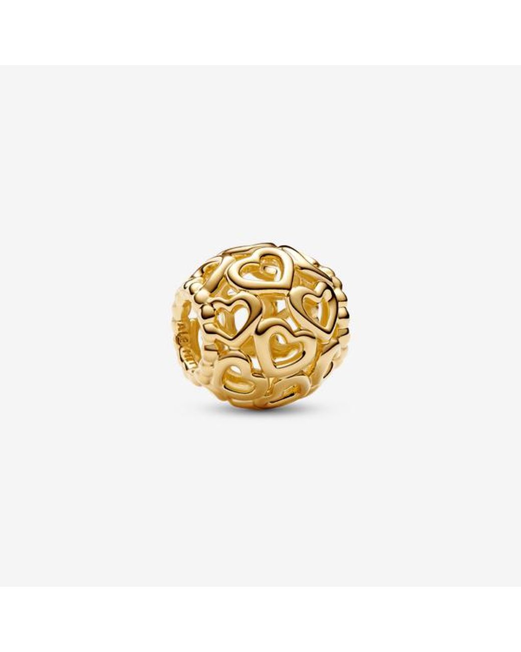 Pandora Metallic Openwork Heart Charm