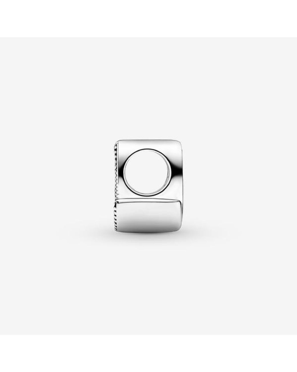 Pandora White Letter S Alphabet Charm