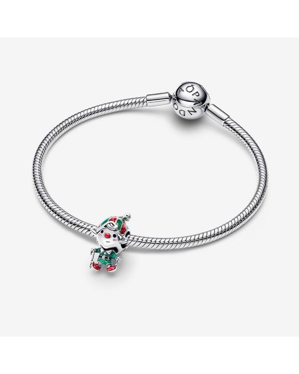 Pandora White Moveable Elf Charm