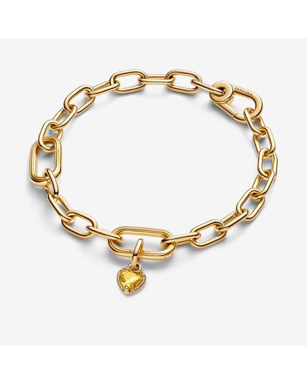 Pandora Metallic Heart Mini Dangle Charm
