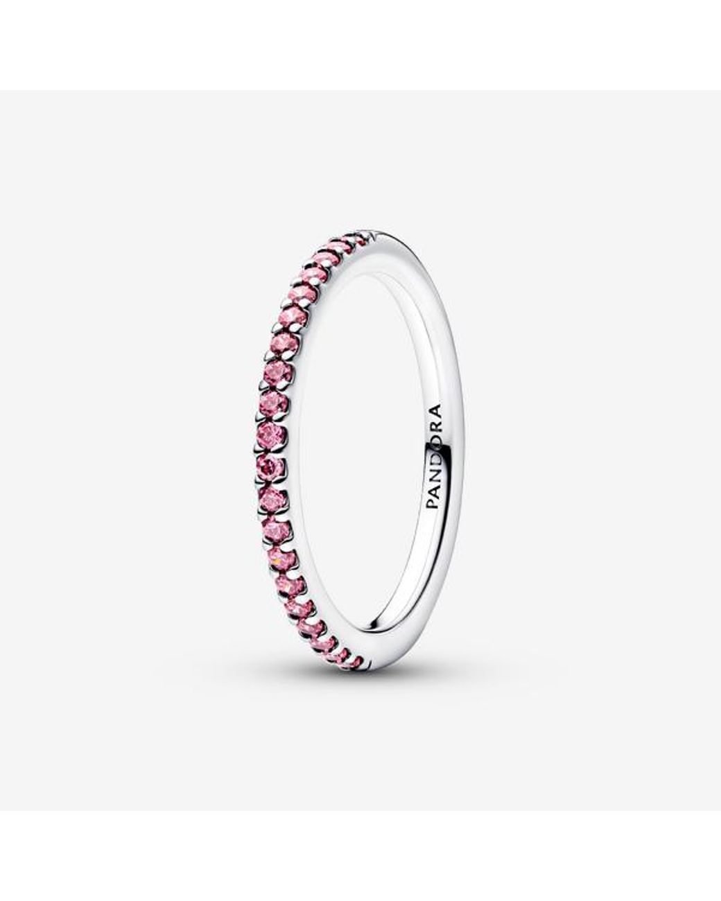 Pandora Pink Sparkling Band Ring