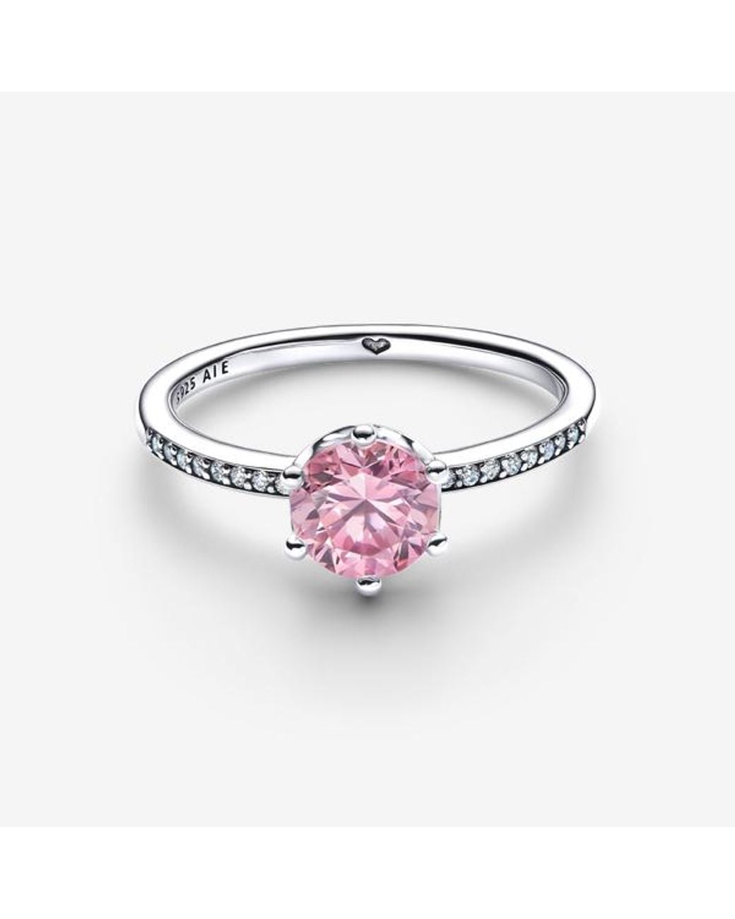 Pandora Pink Sparkling Crown Ring