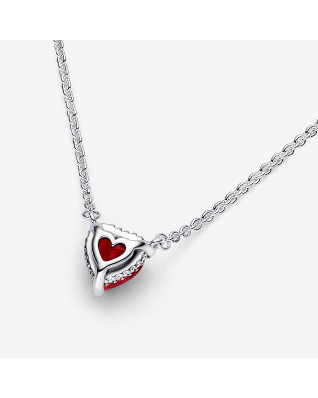 Pandora Metallic Necklace Timeless 392542c01-45 Red Heart