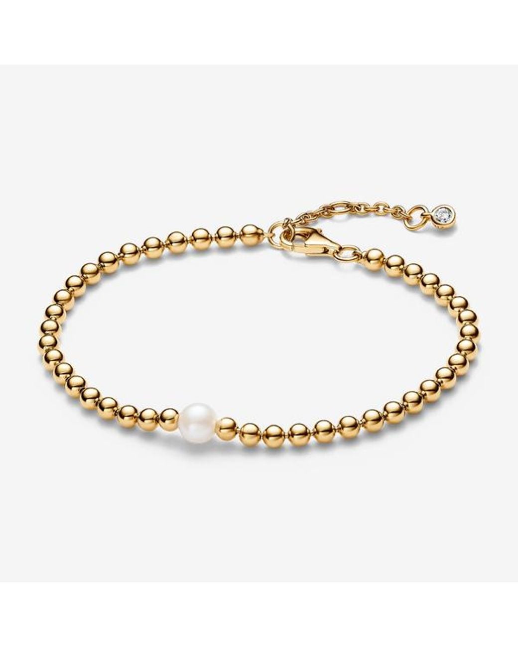 Pandora Metallic Treated Freshwater Cultured Pearl & Beads Bracelet