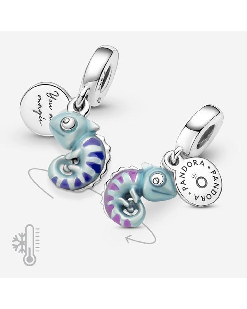 Pandora Blue Colour-Changing Chameleon Dangle Charm
