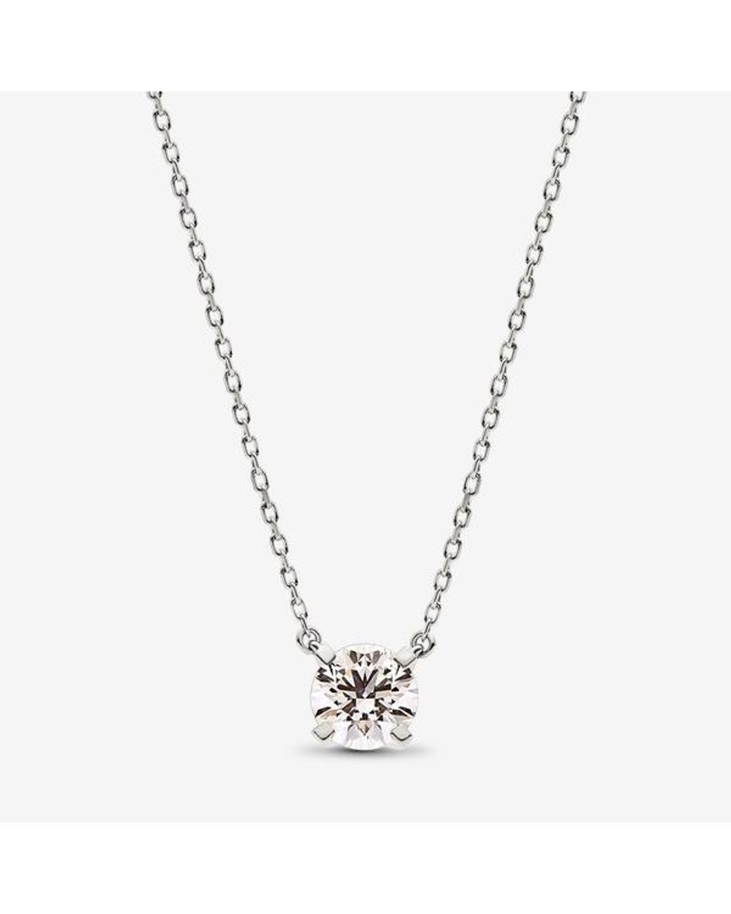 Pandora Metallic Era 14K Lab-Grown Diamond Pendant Necklace
