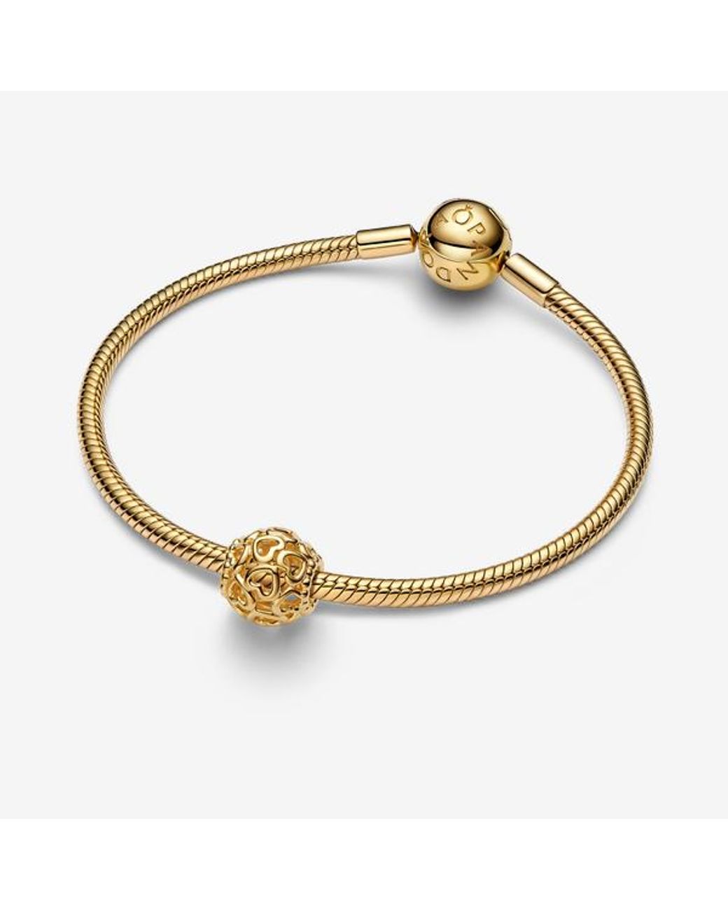 Pandora Metallic Openwork Heart Charm