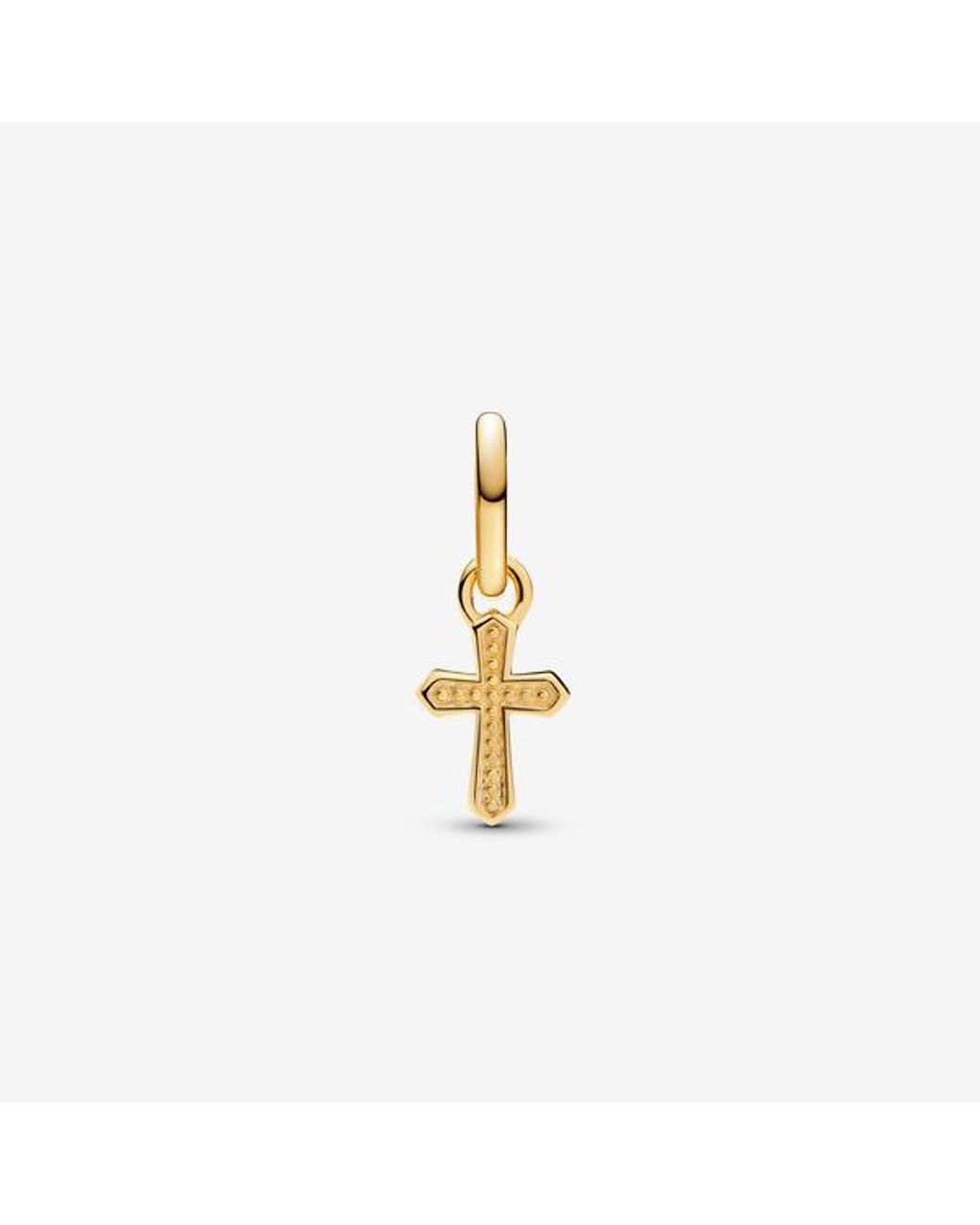 Pandora Metallic Sparkling Cross Mini Dangle Charm